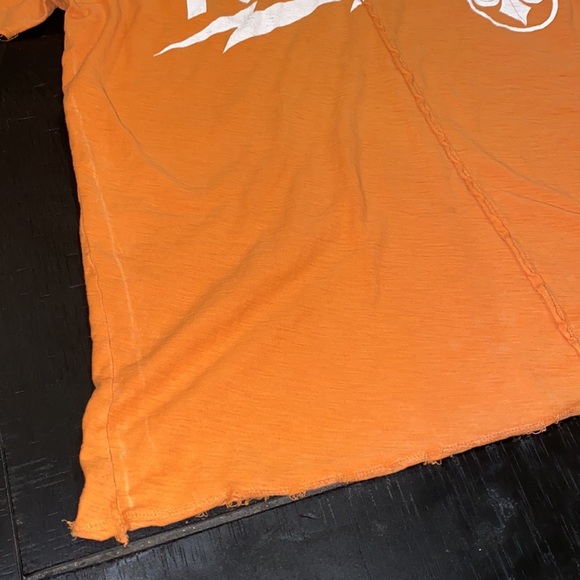 Affliction Buckle Live Fast Orange Short Sleeve Mens T-shirt XL - Picture 3 of 10